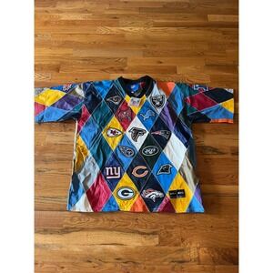 Vintage Jeff Hamilton Reebok NFL Leather Patchwork Pullover NWT